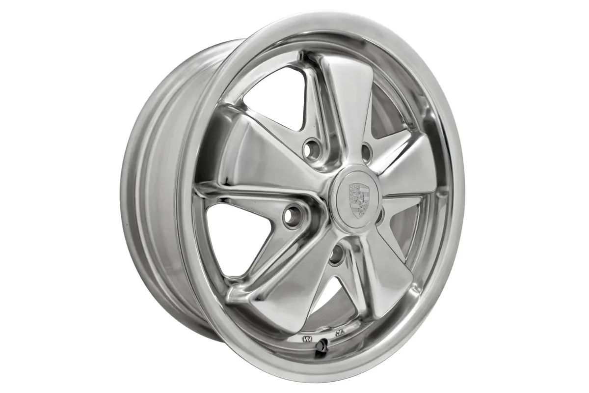 911 Style Alloy Wheel: Polished :5.5 X 15 Inch; 5 X  130Mm- Empi Sold As A Pair 1
