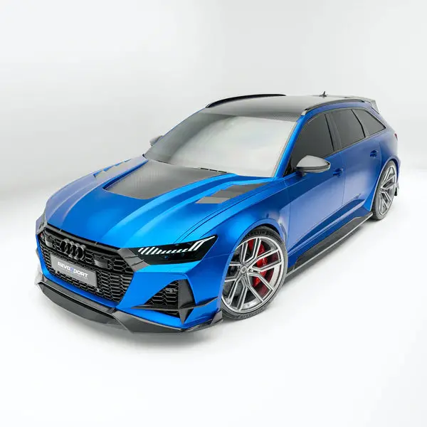 Revozport Audi Rs6 C8 Avant 2020+ Dry Carbon Fiber Hood (Bonnet) 1