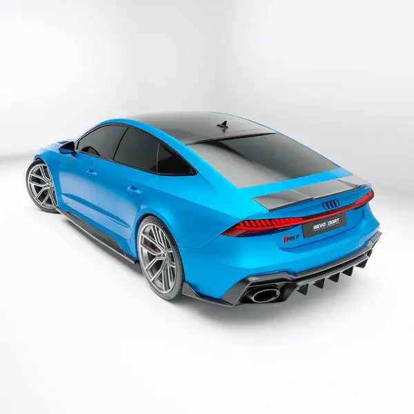 Revozport Audi Rs7 C8 Sportback 2019+ Dry Carbon Fiber Trunk Spoiler 1