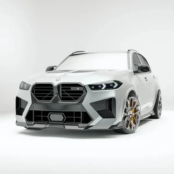 Revozport Bmw X5m F95 Lci 2023+ Dry Carbon Fiber Front Lip 1