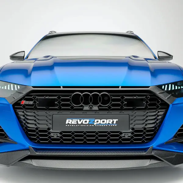 Revozport Audi Rs6 C8 Avant 2020+ Dry Carbon Fiber Kidney Grille 1