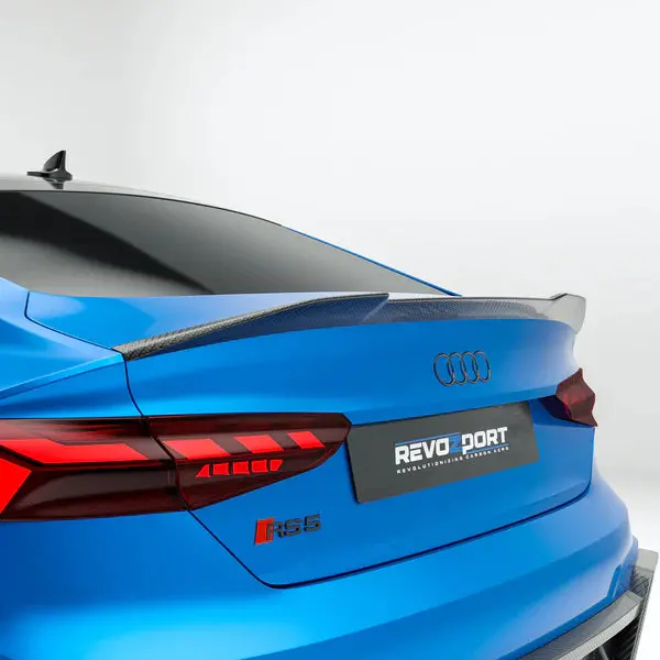 Revozport Audi Rs5 B9.5 Sportback 2020+ Dry Carbon Fiber Trunk Spoiler 1