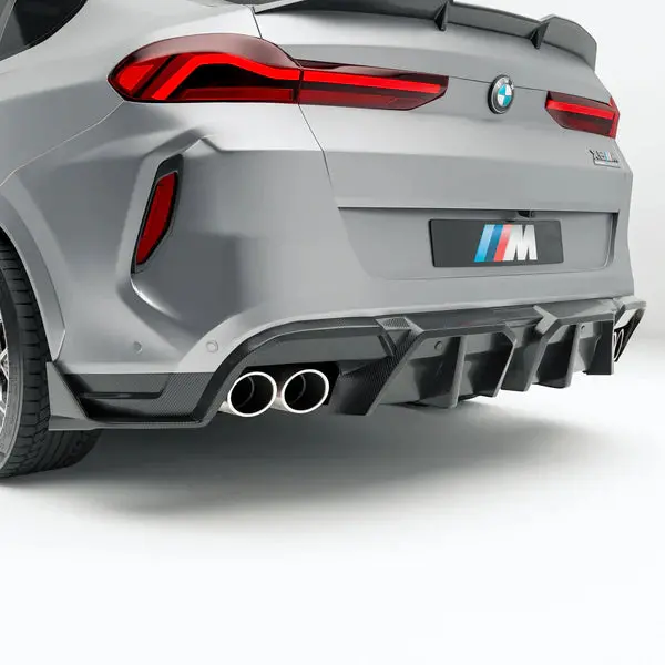 Revozport Bmw X6m F96 Lci 2023+ Dry Carbon Fiber Rear Diffuser 1