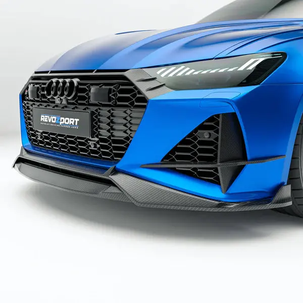 Revozport Audi Rs6 C8 Avant 2020+ Dry Carbon Fiber Front Lip 1