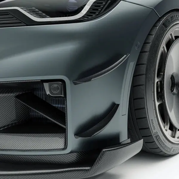 Revozport Bmw M2 G87 Coupé 2023+ Dry Carbon Fiber Front Bumper Canards 2