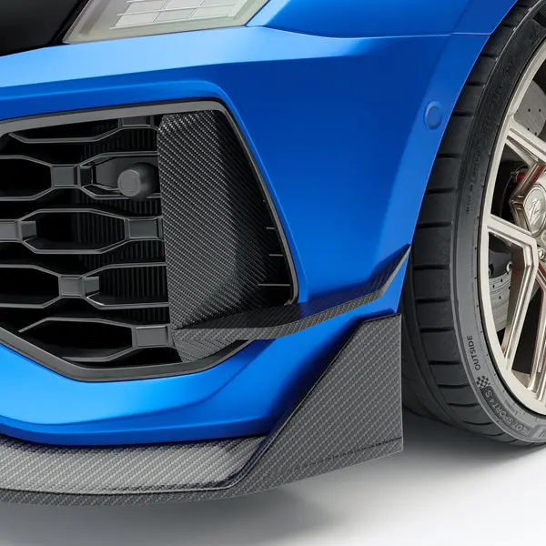 Revozport Audi Rs3 8Y Sportback (2021-2024) Dry Carbon Fiber Front Bumper Canards 1
