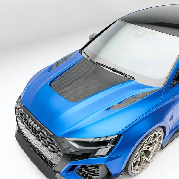 Revozport Audi Rs3 8Y Sportback (2021-2024) Dry Carbon Fiber Hood (Bonnet) 1
