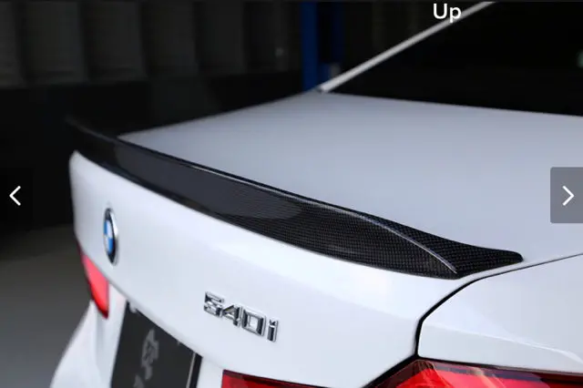 3D Carbon Fiber Rear Spoiler For Bmw 5-Series G30 1