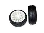 02020W White Wheels And Tires (2Pcs) 1
