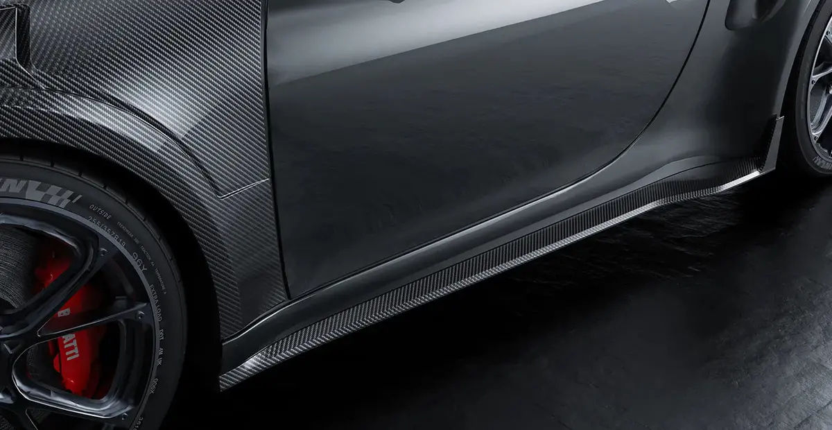 Paktechz Dry Carbon Fiber Side Skirts For Porsche 911 992 Turbo S 2019+ 1