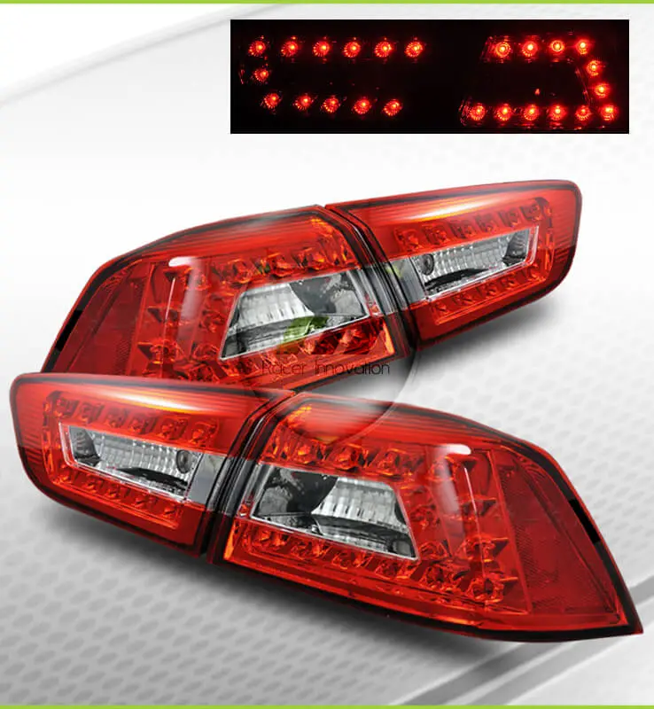 Mitsubishi Lancer / Evo X 2008+ Led Red & Smoked Taillight 1