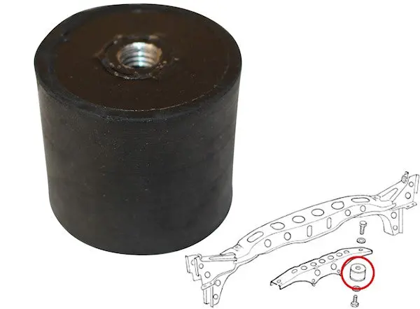 Rear Gearbox Rubber Mount, Kombi 1971-79 1