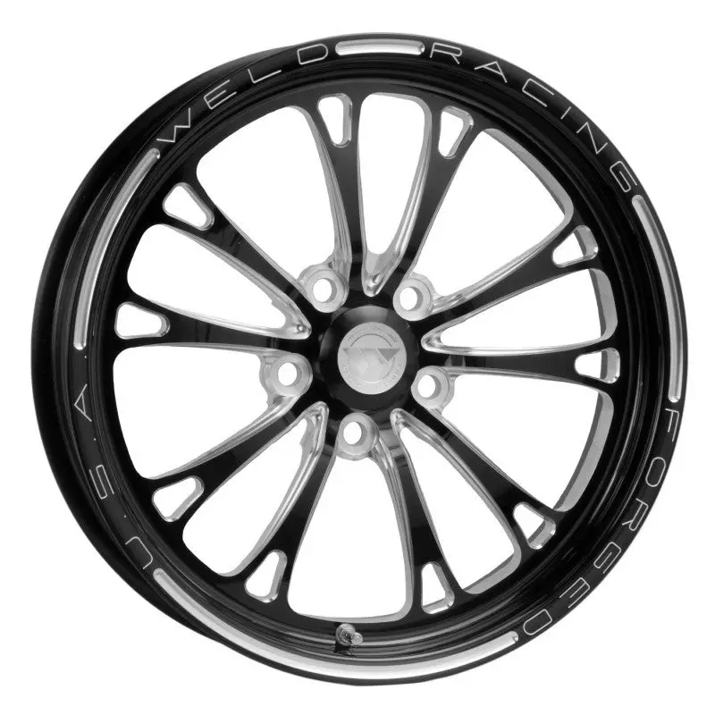 Weld V-Series 1-Piece Black Alloy Wheel – 17X4.5", 5X4.5" Bolt Pattern, 2.25" Backspace 1