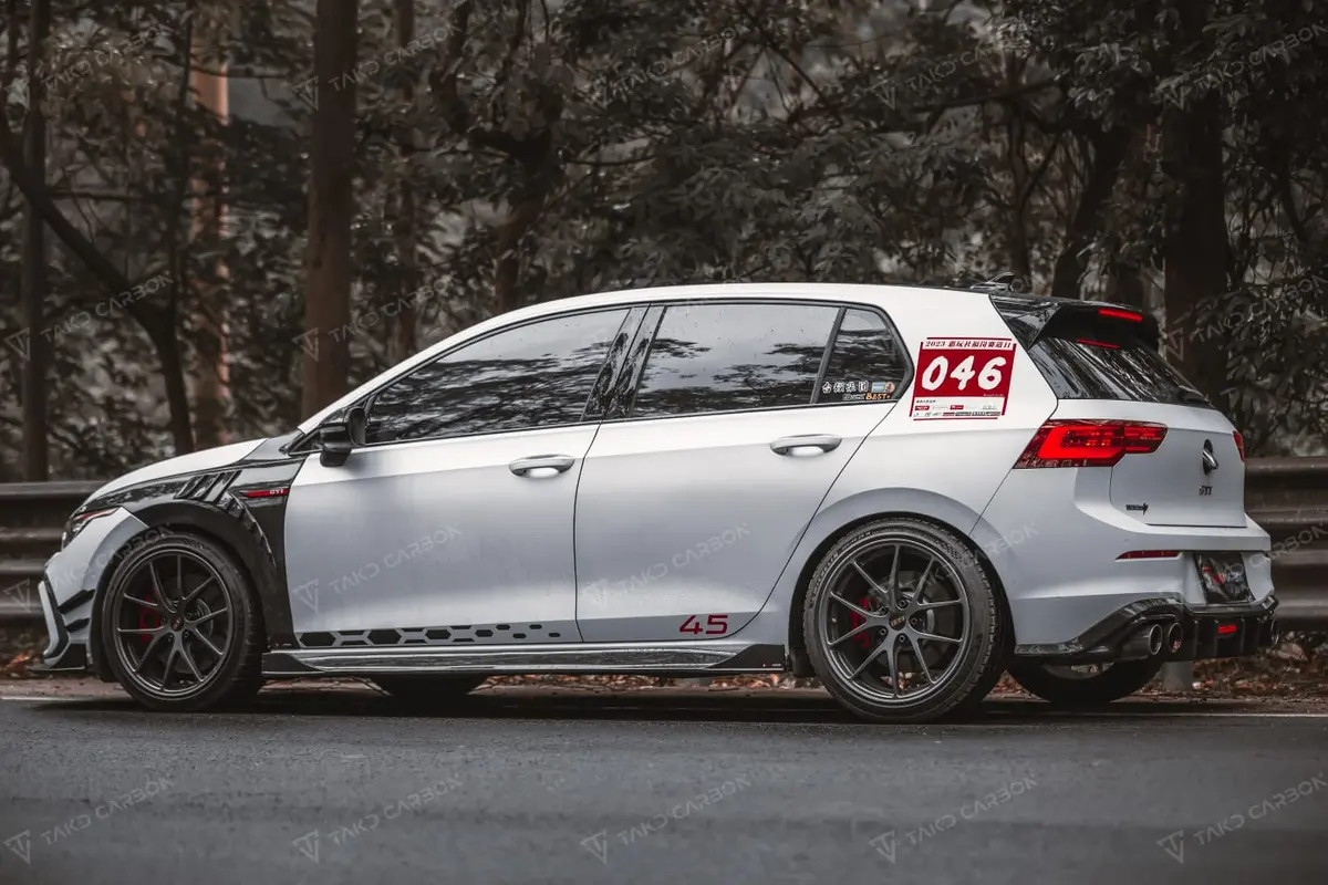 Takd Carbon Dry Carbon Fiber Rear Spoiler For Vw Golf Gti Mark8 1