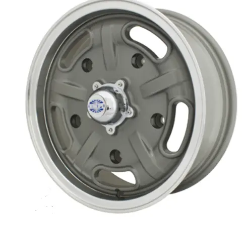 Corsa Wheels Grey W/Polished Lip 15X5.5, 5X205 1
