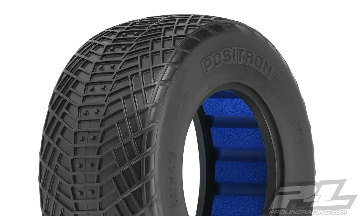 10137-17 Positron Sc 2.2"/3.0" Mc (Clay) Tires For Sc Trucks (F/R) 1