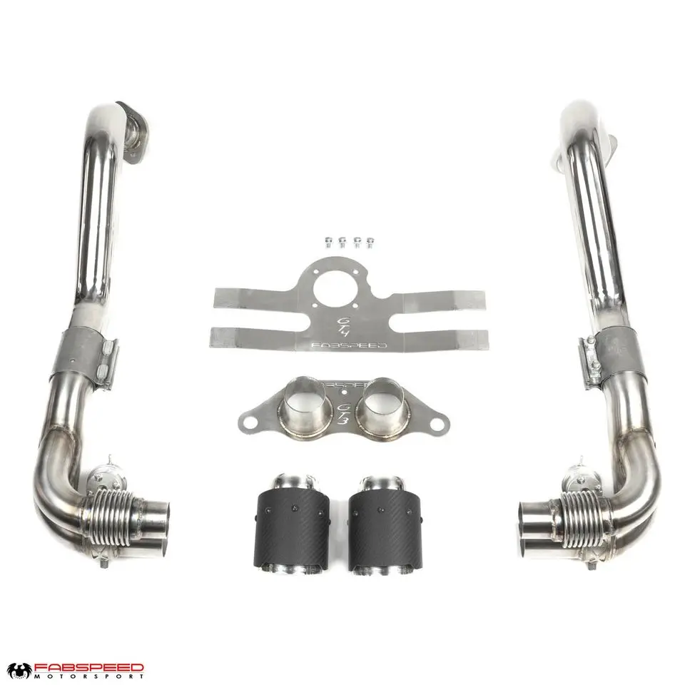 Fabspeed Porsche 981 Cayman Gt4 / Spyder Valvetronic Gt3 Muffler Conversion Kit 1