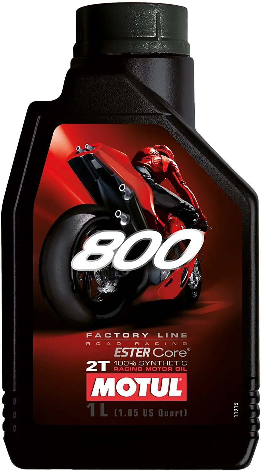 Motul 800 Factory Line 2-Stroke Racing Oil – Synthetic, Track-Optimized 1