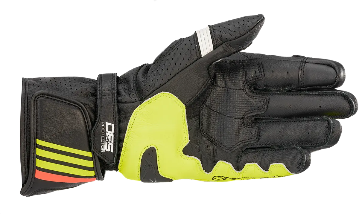 Alpinestars Gp Plus R V2 Racing Gloves – Black/Yellow/Red, Size Large (3556520-1538-L) 1