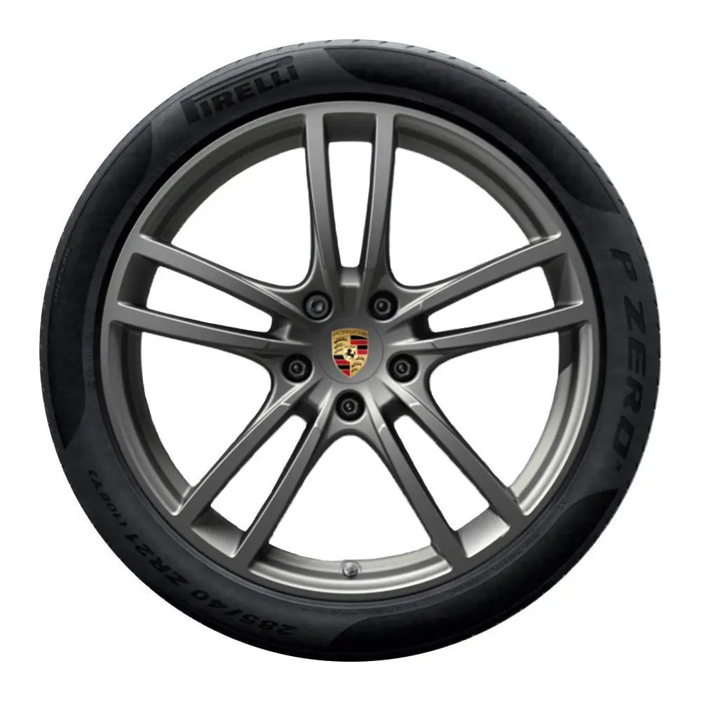 21” Porsche Cayenne Turbo Design Oe Complete Wheel Set 1