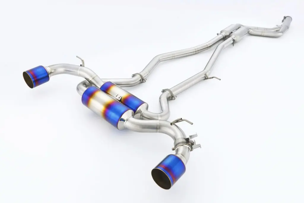 Amuse R1 Titan Extra Stti Gold Ring Full Titanium Exhaust System For Toyota A90 Gr Supra (B58) 1
