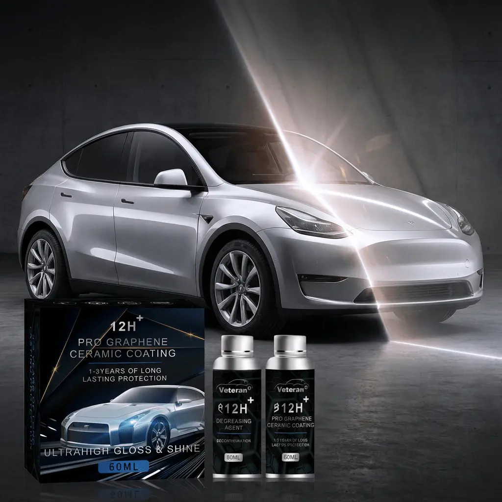 12H Graphene Ceramic Coating & Degreaser Kit | Mirror Shine & Hydrophobic 1