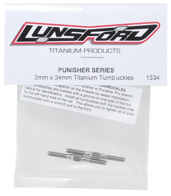 Lns1334 Lundsford 3Mmx 34Mm Punisher Titanium Turnbuckles 1