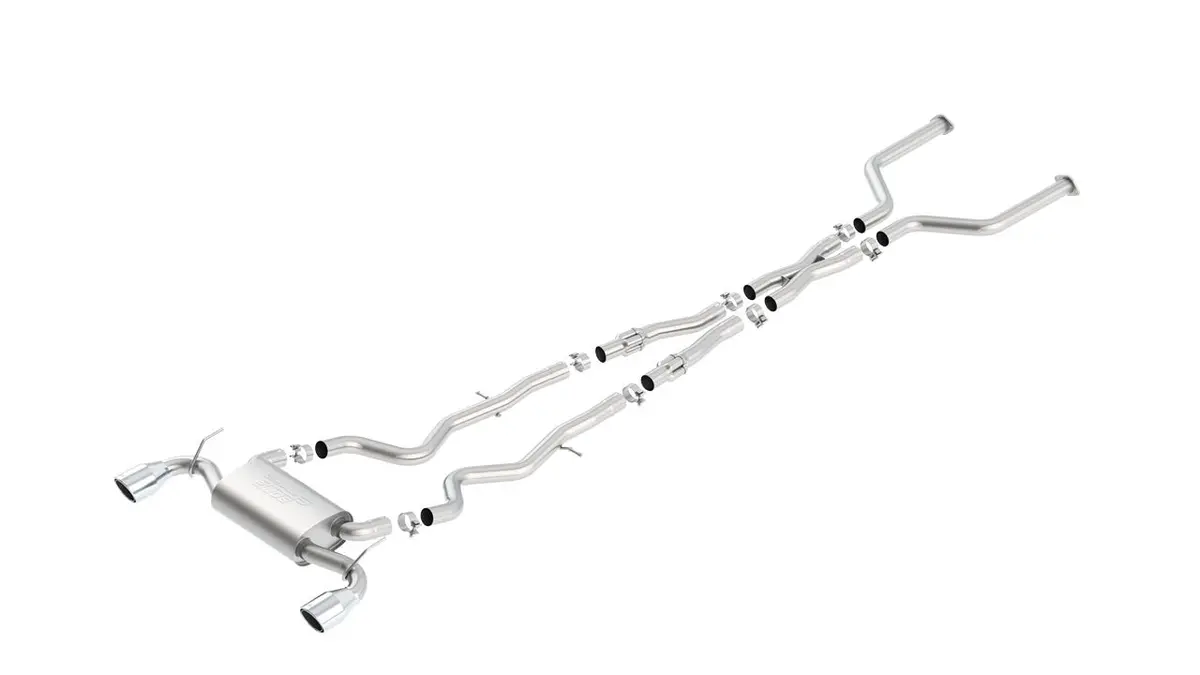 Borla S-Type Cat-Back Exhaust System For 2017–2020 Infiniti Q60 And Red Sport Variants 1