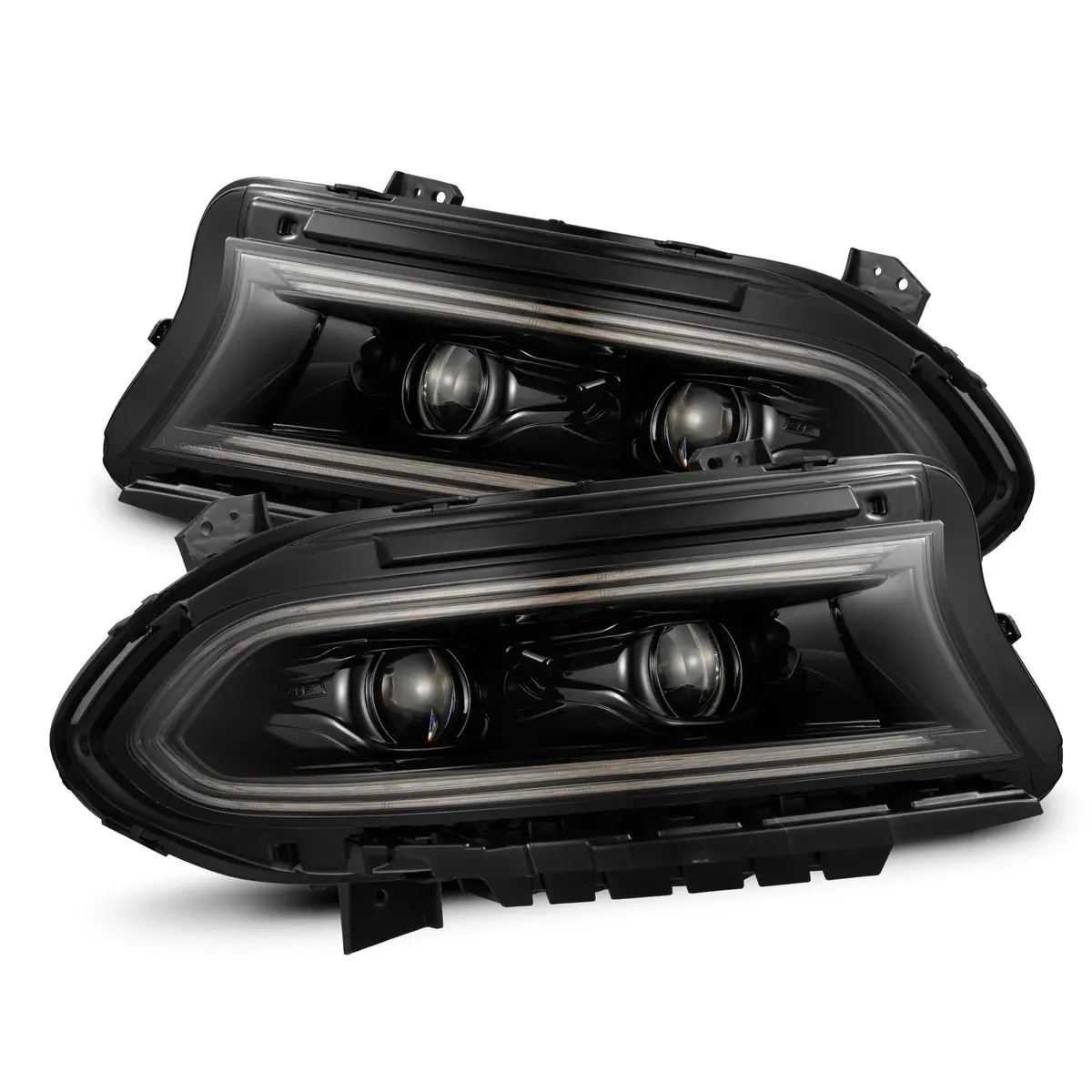 Alpharex 15-23 Dodge Charger Luxx-Series Led Projector Headlights 3