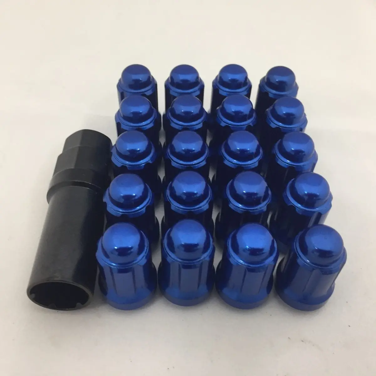 Tpi Spline Drive Nut Set Blue M12x1.25 Set With Key 1
