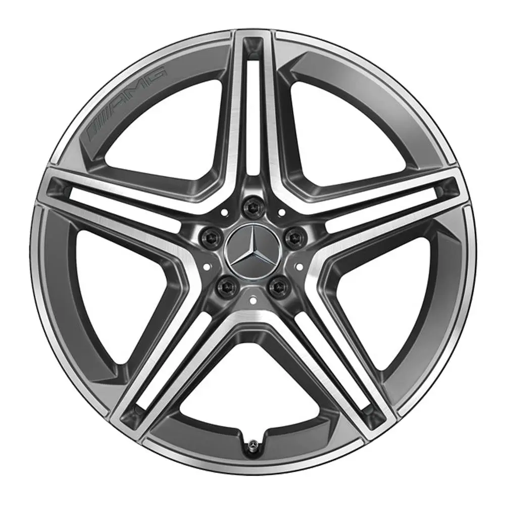21” Mercedes-Benz Gls Amg 5-Twin-Spoke Oe Complete Wheel Set 1