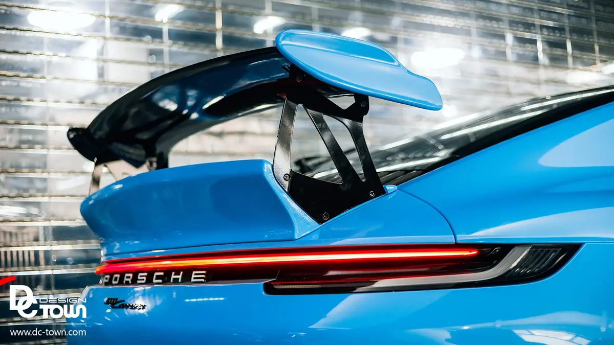 Dmc Porsche 992 : Forged Carbon Fiber : Rear Wing Spoiler : Gt3 Rs / Gt3rs Retro Style : Fits The Oem 992 Coupe, Cabriolet, Carrera, 4S , Gts 1