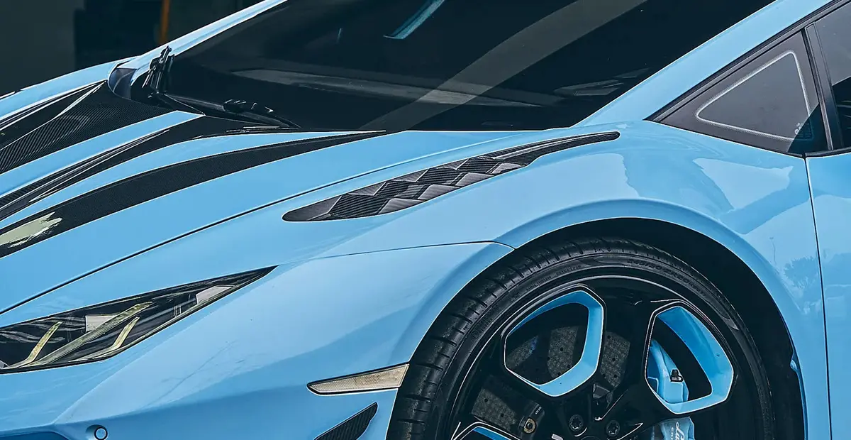 Paktechz Carbon Fiber Front Fender Set W/ Vents For Lamborghini Huracan Lp580 Lp610 Evo 1