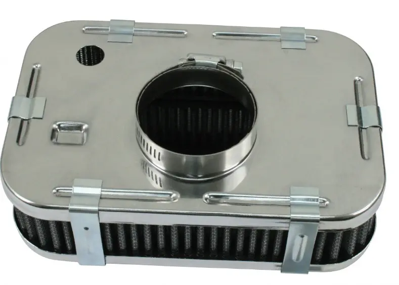 Air Cleaner, Chrome Rectangle 1