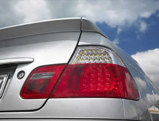 Bmw E46 3-Series Ac Style Carbon Fiber Rear Spoiler 1