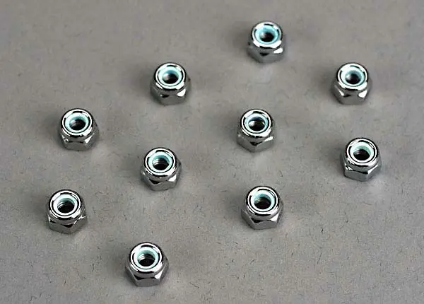 1747 4Mm Nylon Locking Nuts 1
