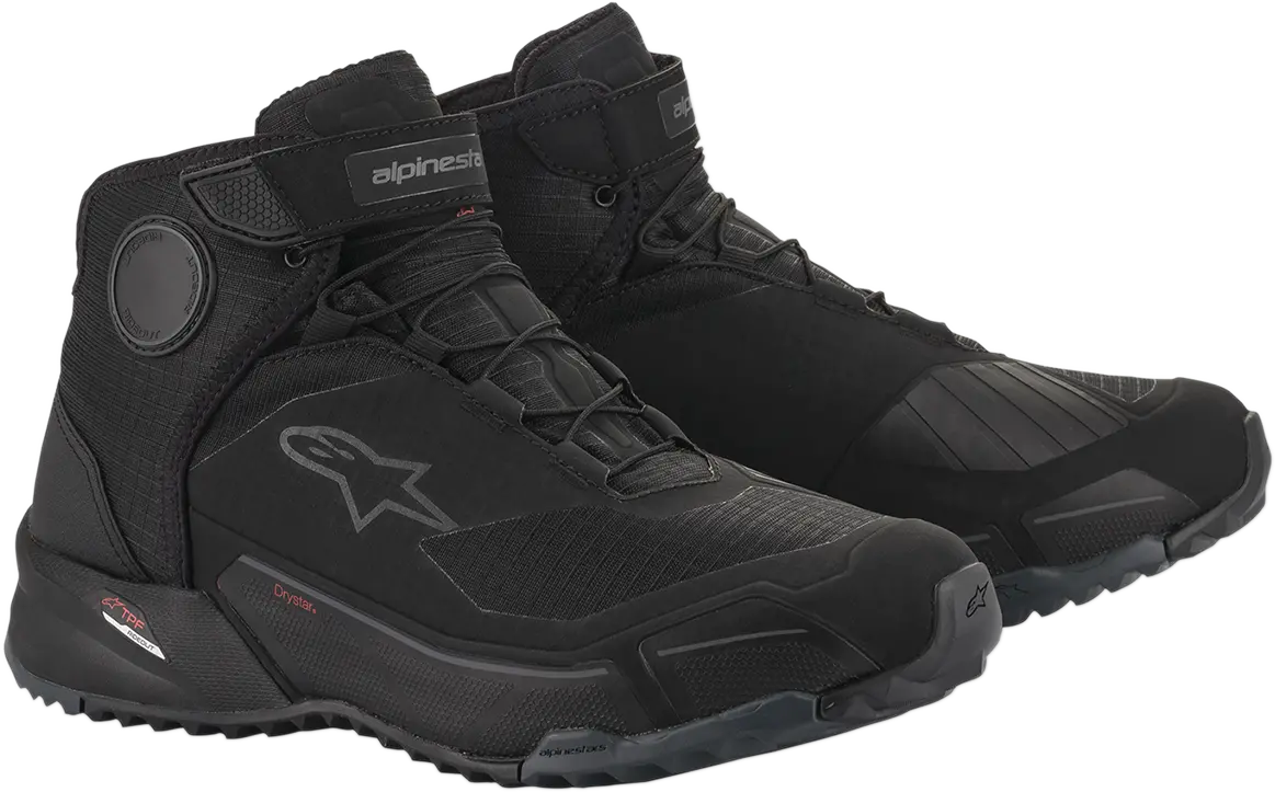 Alpinestars Cr-X Drystar Waterproof Motorcycle Shoes – Black, Size Us 9 1