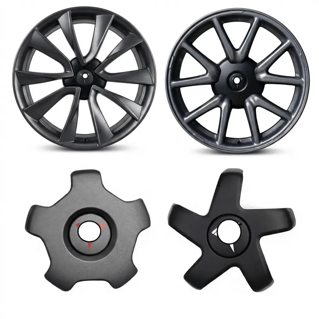 18" & 19” Hub Center Caps For Model 3 (2017-2023) | Quick-Snap & Tool-Free 1