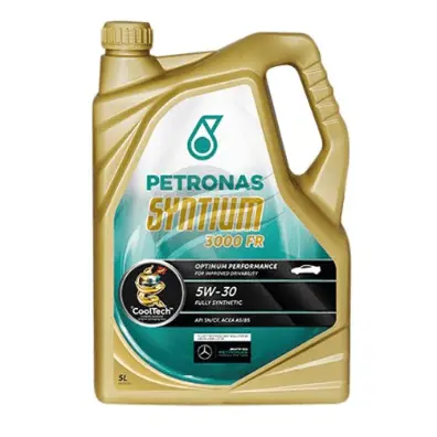 Petronas 5Ltr 5W-30 Syntium 3000 Fr Sn Cf A5 B5 Engine Oil Bottle 1