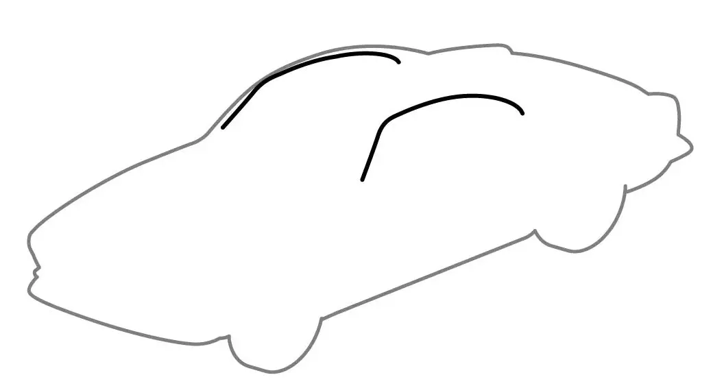 Roof To Trim Seals Pair, Karmann Ghia 1