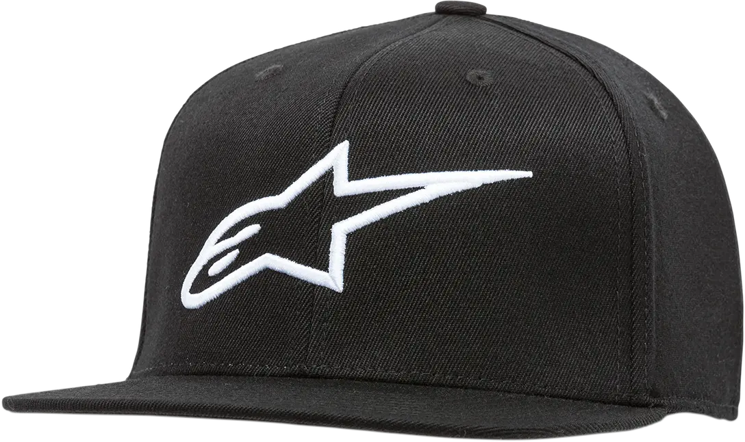 Alpinestars Ageless Flat-Bill Cap – Black/White, Large/Xl (Model 1035810151020Lx) 1