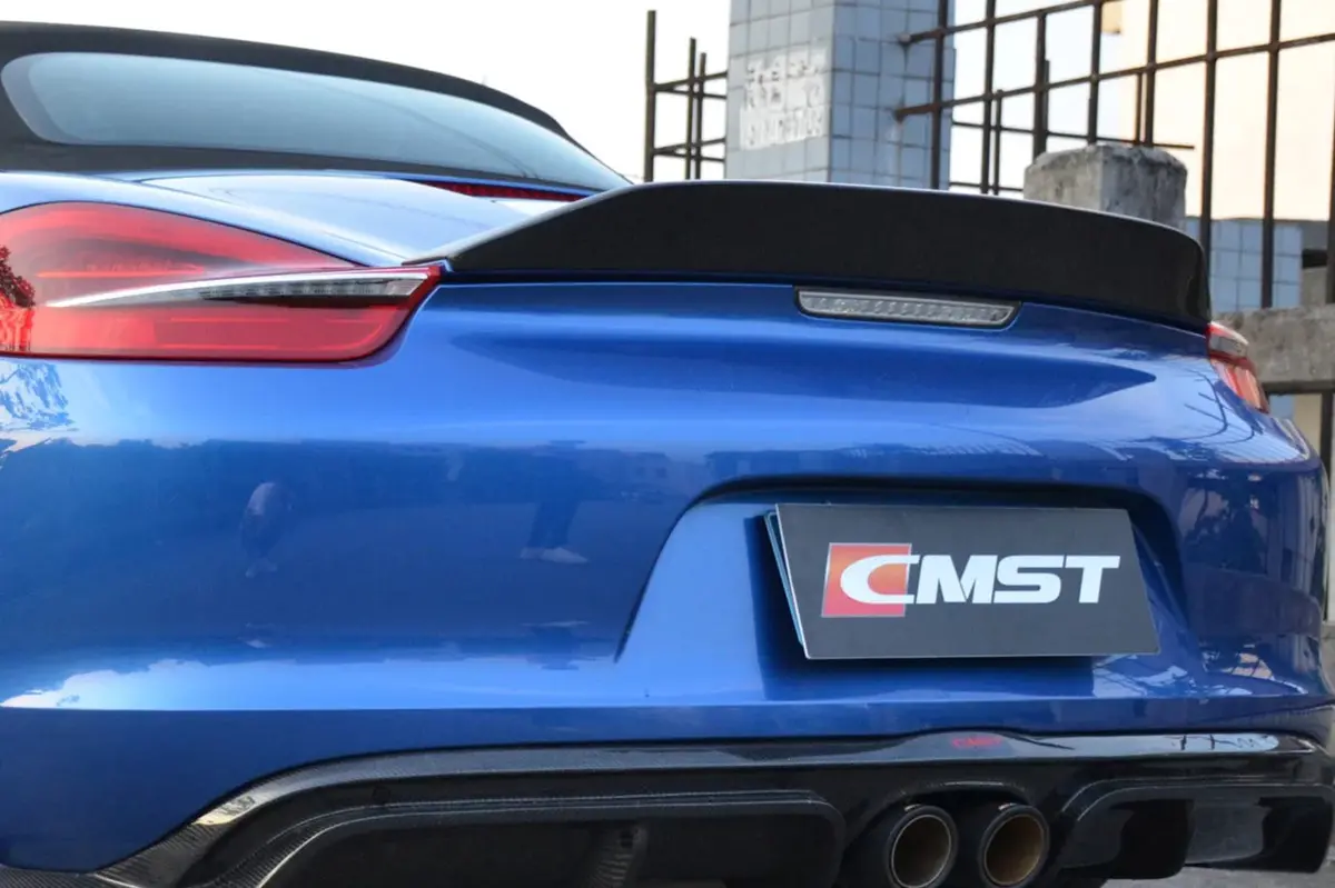 Cmst Tuning Carbon Fiber Rear Spoiler For Porsche Boxster 981 2012-2015 1