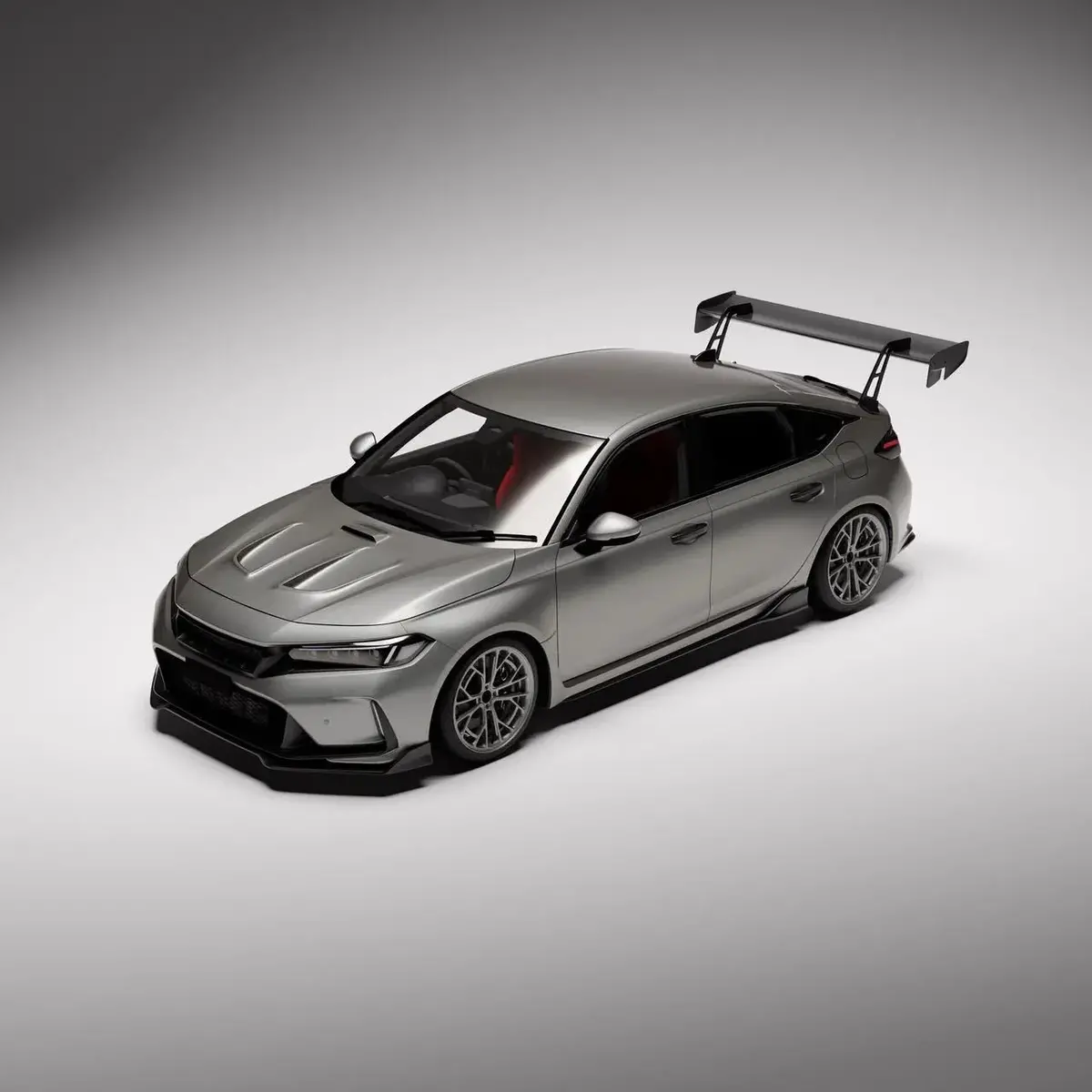 Vulcan Alpha Honda Cvic Type R Fl5 Carbon Fiber Single Element Wing 1