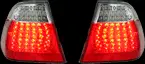 Bmw 3-Series E46 Sedan Red & Smoked Led Taillight Set 1998-2001 1