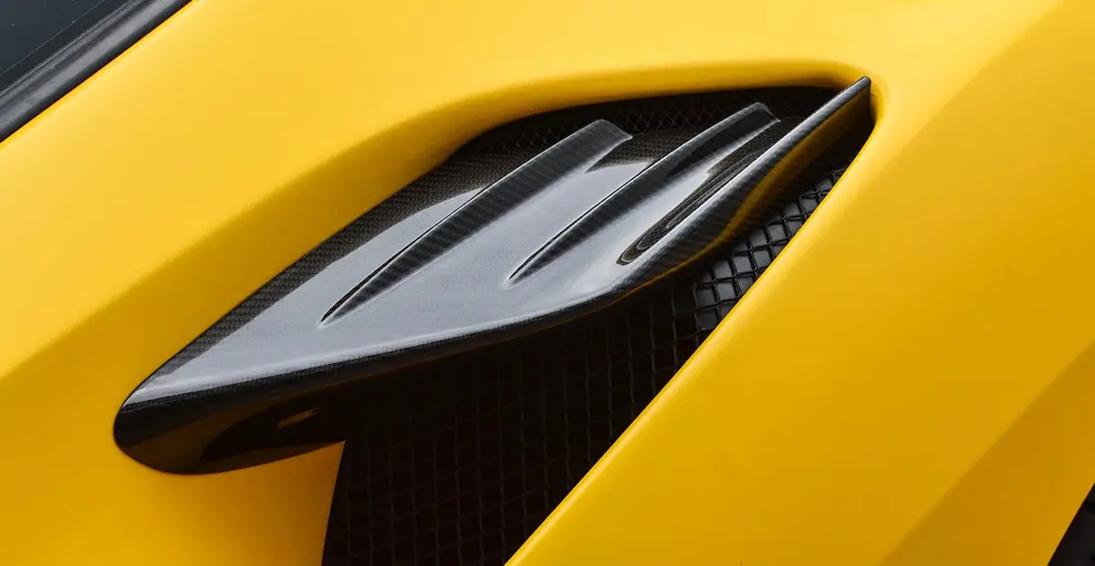 Paktechz Carbon Fiber Side Air Intake Trim For Ferrari F8 Tributo / Spider 1