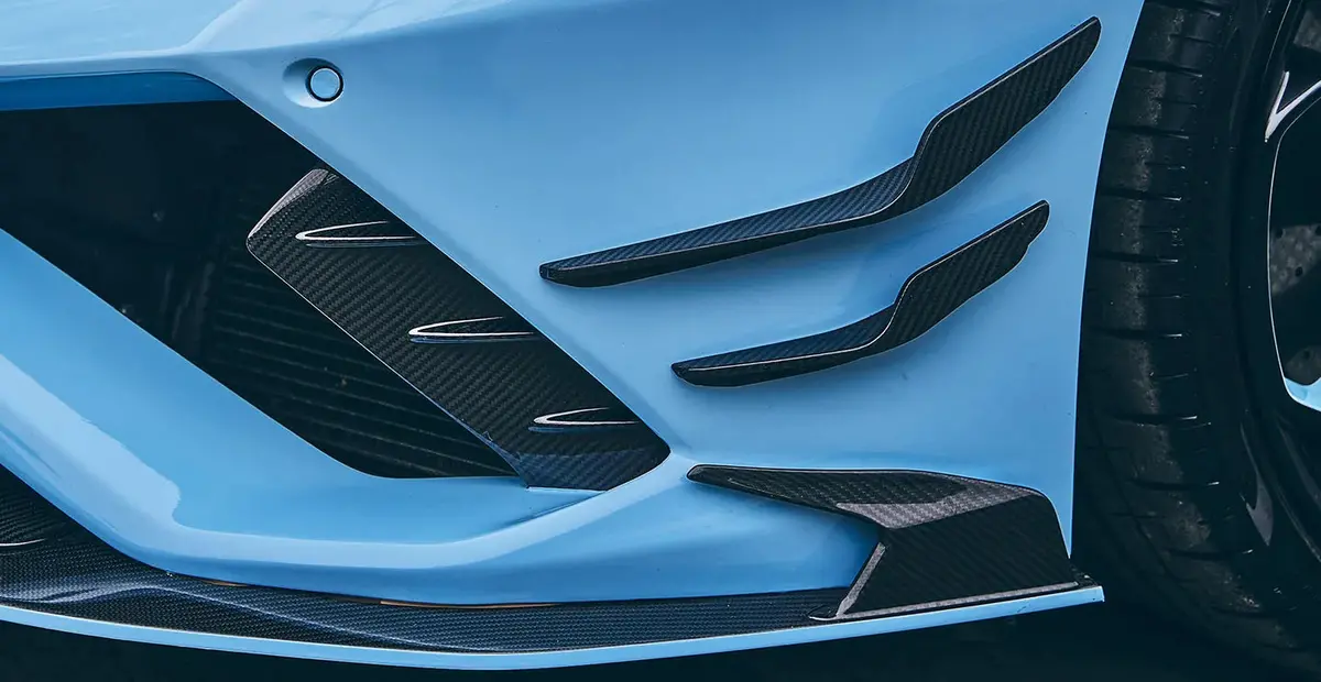 Paktechz Carbon Fiber Front Canards For Lamborghini Huracan Evo Rwd 1