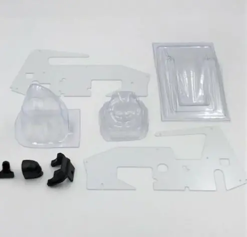 1Rc6001 Body & Driver, Clear, 1/18 Sprint Car 1