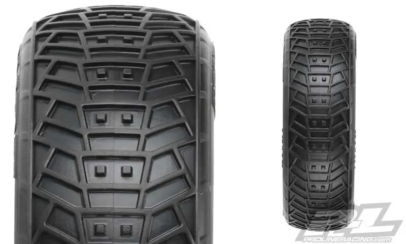 8257-17 Positron 2.2" 2Wd Mc (Clay) Off-Road Buggy Front Tires (With Closed Cell Foam Inserts) 2