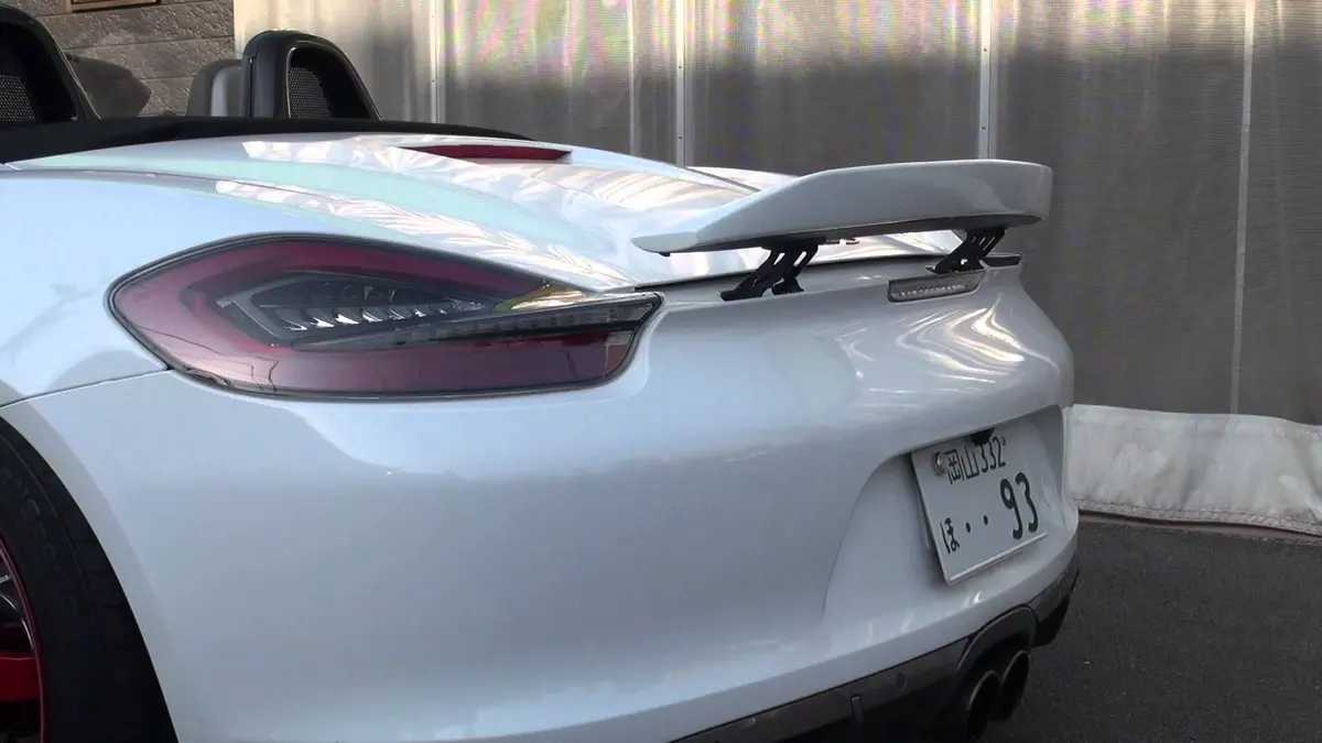 Porsche 981 Boxster / Cayman Spyder Gt4 Style Abs Rear Lip Spoiler 1