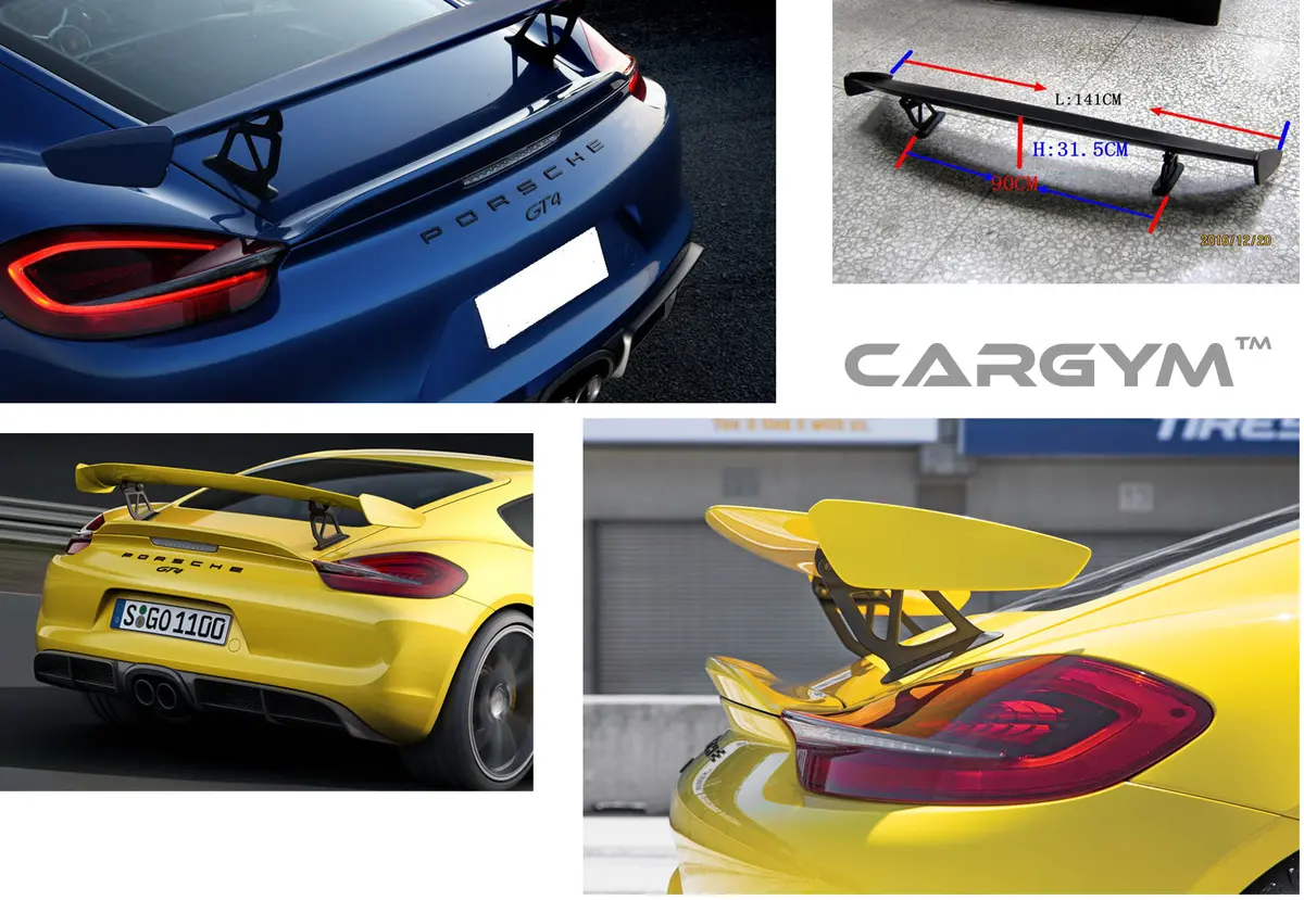 Porsche 718/ 981 Cayman Gt4 Style Abs Rear Spoiler 1
